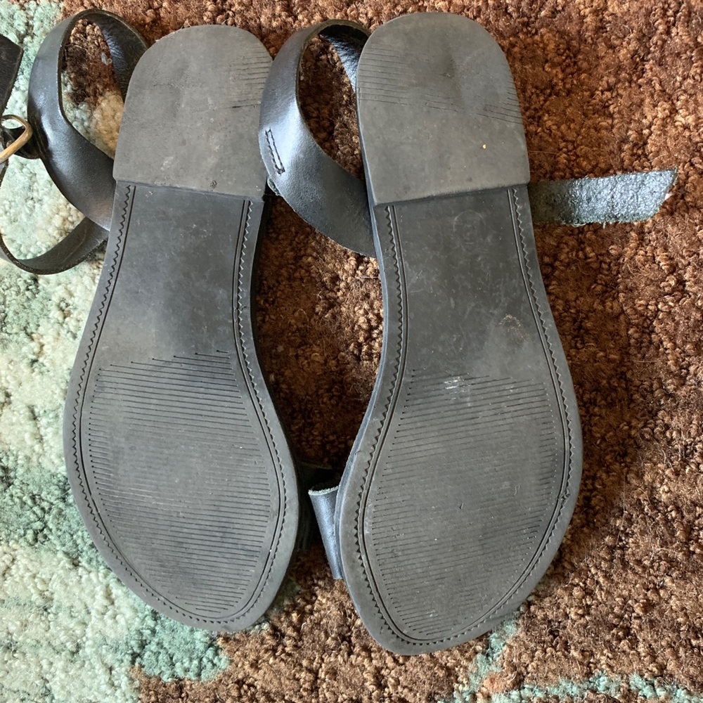 Black ankle strap sandales - Picture 2 of 2